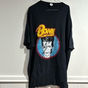 David Bowie shirt black 2 xl men’s short sleeve tee